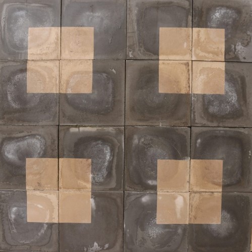 Reclaimed Square Pattern Encaustic Tiles 2.2 M2