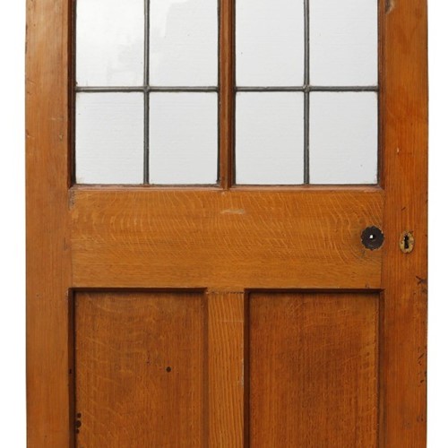 An Antique Glazed Pine Door