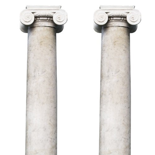 Antique Neoclassical Style Marble Columns