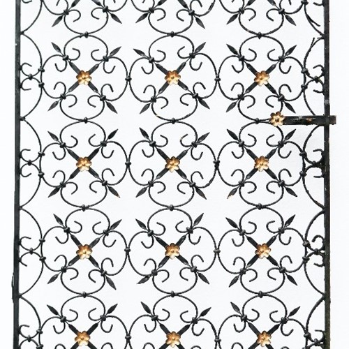 Decorative Reclaimed Wrought Iron Pedestrian Gate