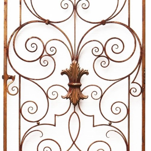 Antique Wrought Iron Pedestrian Gate
