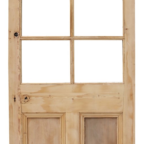 A Reclaimed Pine Glazed Door