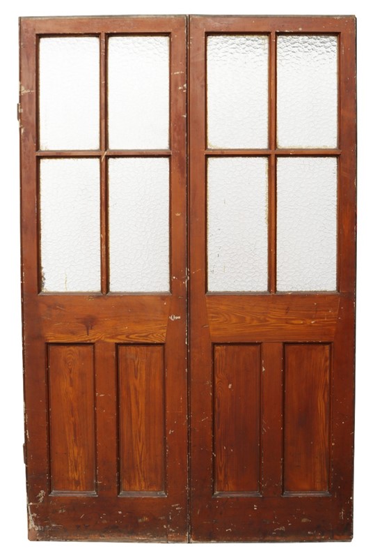 A Set of Reclaimed Pine Doors with Textured Glass-uk-heritage-2-h9128-1-main-637614370586814808.jpeg