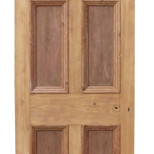A Reclaimed Exterior Five Panel Pine Door
