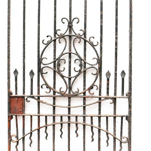 Tall Victorian Antique Wrought Iron Gate