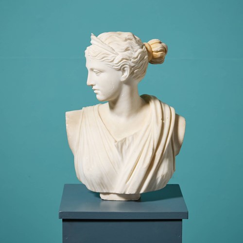 Fernando Vichi (1875-1945) Marble Figure Of Diana After The Antique