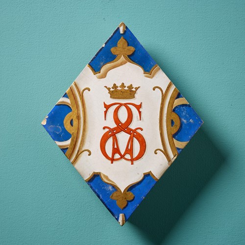 Reclaimed Royal Monogram Diamond Tile