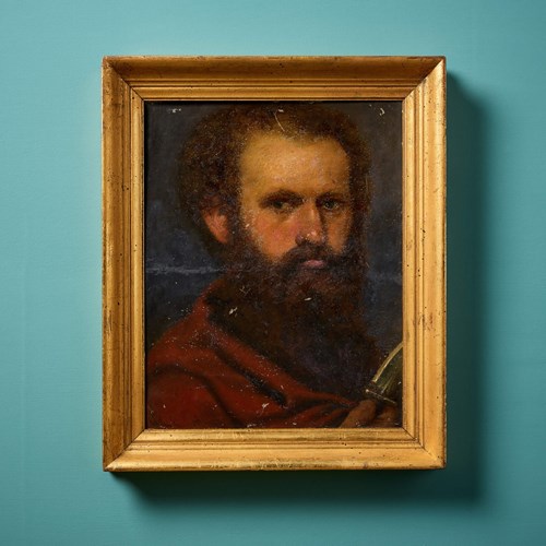 Early 17Th Century Oil Painting Of Saint Bartholomew After Peter Paul Rubens