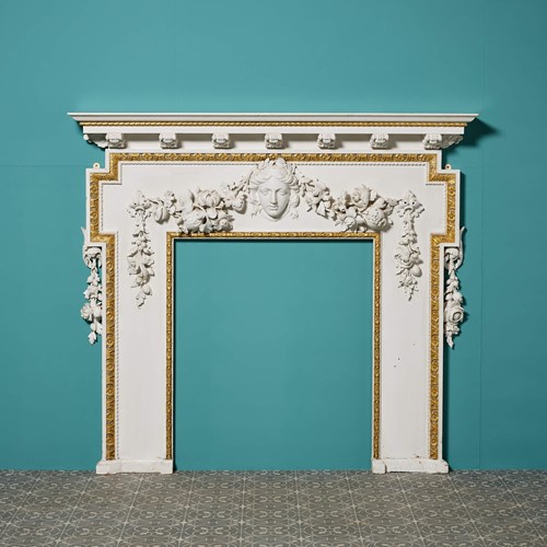 19Th Century Large Scale George II Style Fire Surround