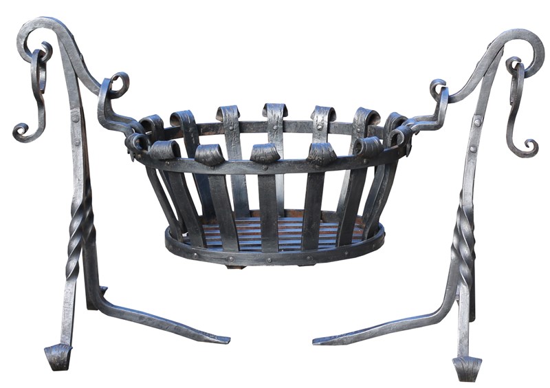 A Reclaimed Wrought Iron Oval Fire Basket-uk-heritage-h1240-1-main-637723221436866383.jpeg
