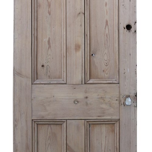 A Reclaimed Victorian Stripped Pine Front Door