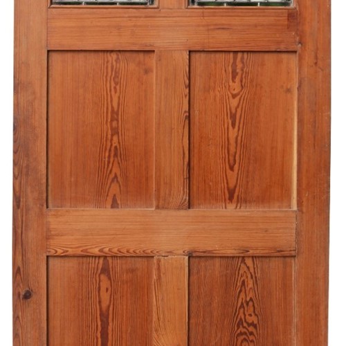 A Victorian Pitch Pine Internal Door