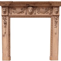 Pine Fire Surround in The Style of William Kent