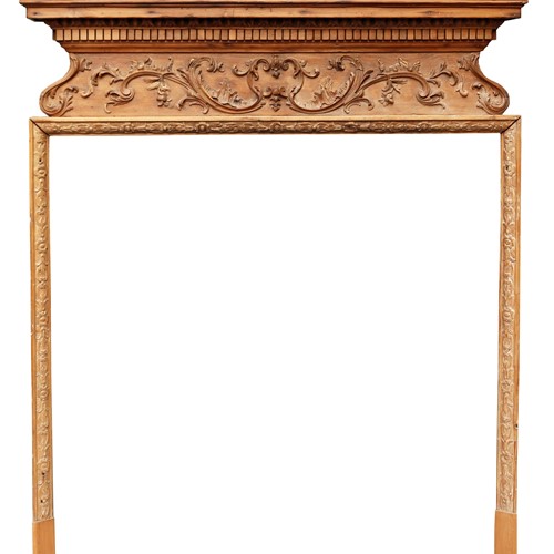 Antique Georgian Style Carved Fireplace