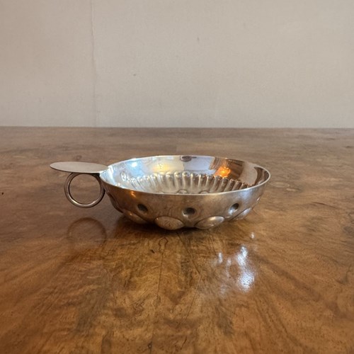 Elegant Quality Antique Victorian French Silver Wine Taster 