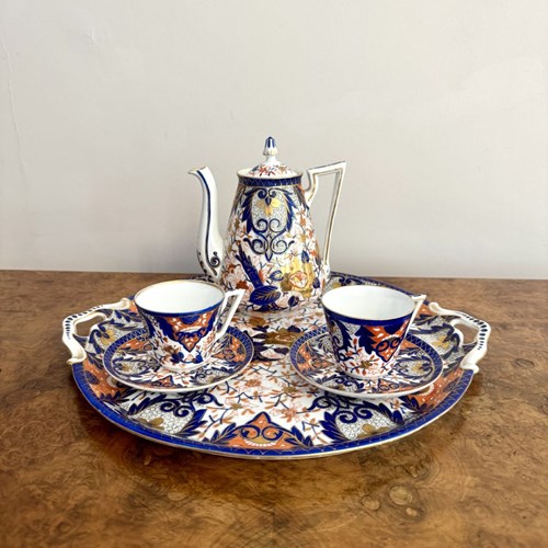 Quality 19Th Century Porcelain Coffee Set 