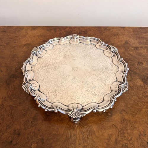 Quality Antique Victorian Silver Plated Tray