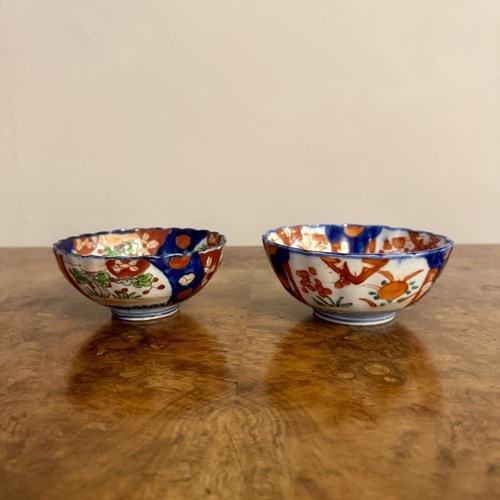 Two Small Antique Japanese Imari Bowls 