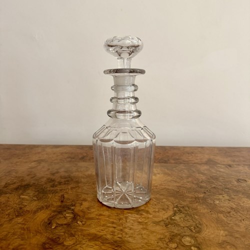 Quality Antique Victorian Glass Decanter 