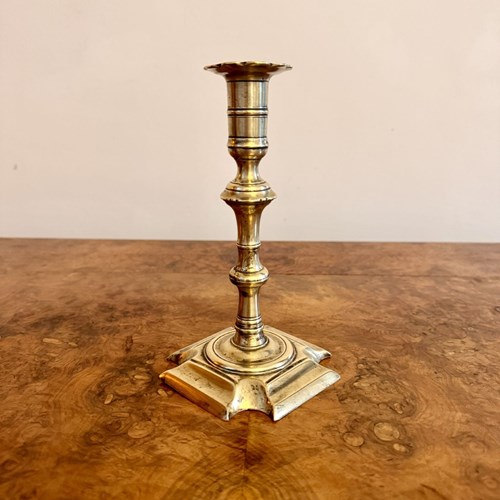 Quality Antique Queen Ann Brass Candlestick