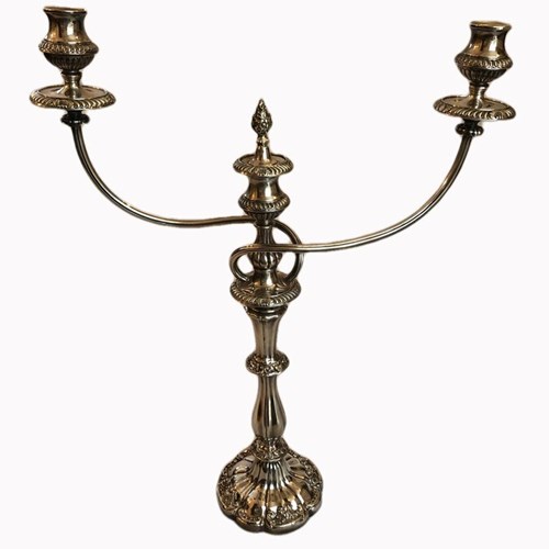 Fine Quality Antique Victorian Silver Plated Candelabra