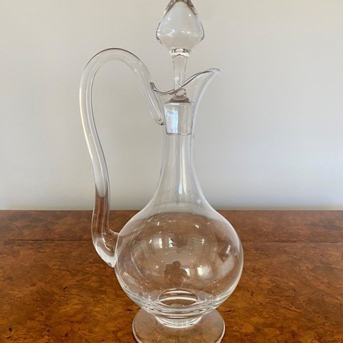 Antique Edwardian Quality Glass Decanter