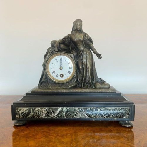 A Quality Victorian Marble Mantle Clock