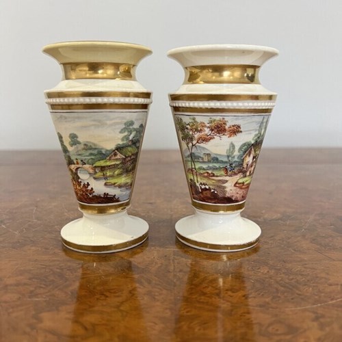 Fantastic Quality Pair Of Antique Victorian Spill Vases 