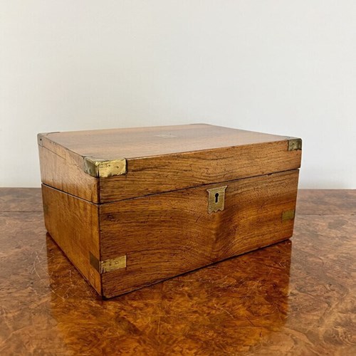 Quality Antique Victorian Mahogany Writing Box 