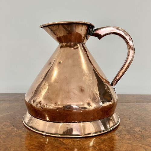 Quality George III Loftus Of Oxford Street London Copper Jug