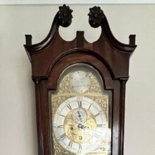 Quality Antique 19Th Century Scottish Mahogany Longcase Clock