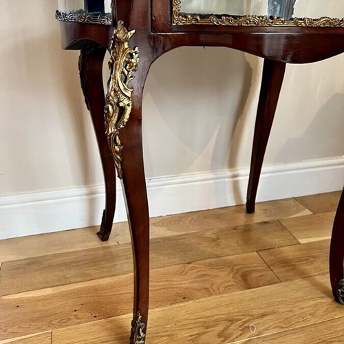 Fine Quality Antique Victorian Freestanding Ormolu Mounted Display Cabinet