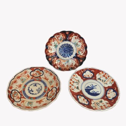 Collection Of Three Antique Japanese Quality Imari Plates