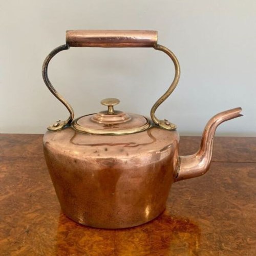 Antique George Iii Quality Copper Kettle