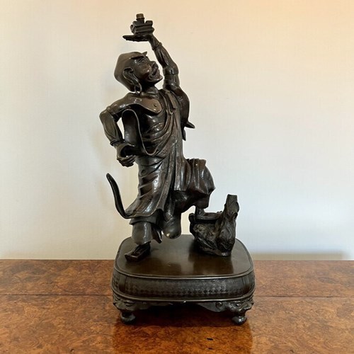 Quality Large Antique Japanese Bronze Figure