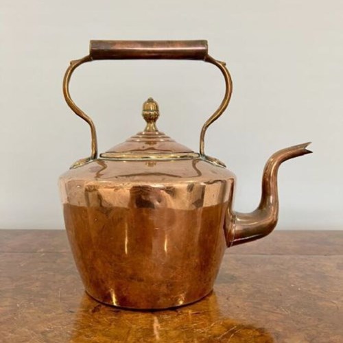 Antique George Iii Quality Copper Kettle