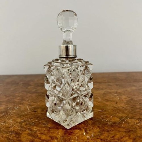 Antique Quality Cut Glass Decanter
