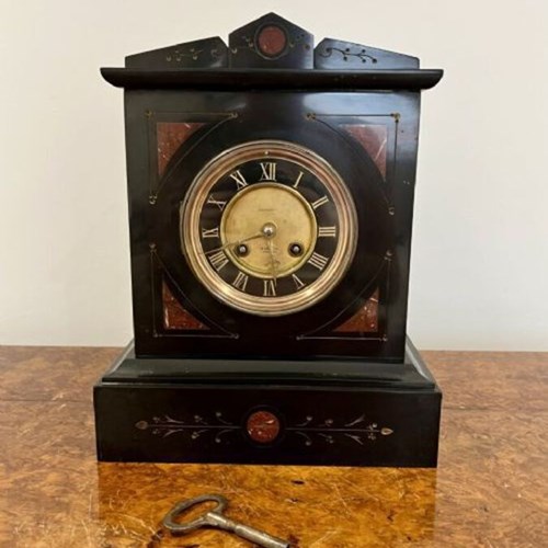 Antique Victorian Quality Marble Clock