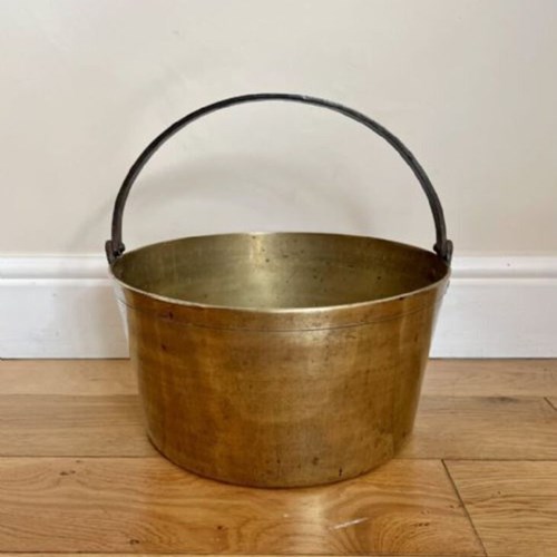 Quality Heavy Antique Victorian Brass Jam Pale