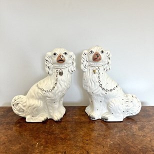 Large Pair Of Victorian Seated Staf...