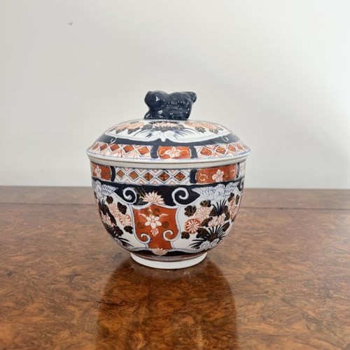 Quality Antique Japanese Imari Lidded Jar