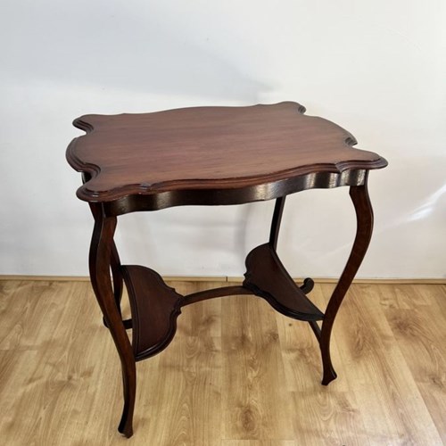 Antique Edwardian Quality Mahogany Lamp Table 