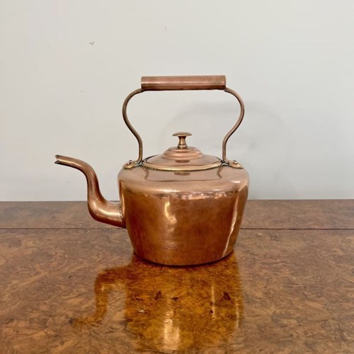 Lovely Antique George III Small Copper Kettle