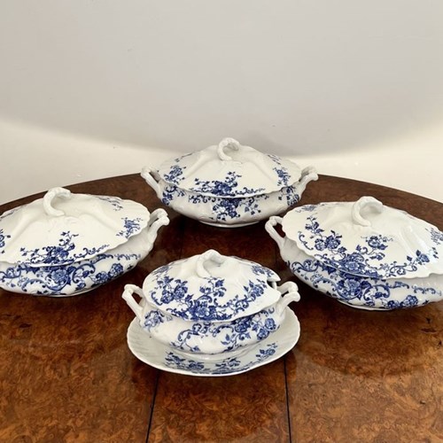 Quality Collection Of Four Antique Doulton Burslem Lorna Tureens 
