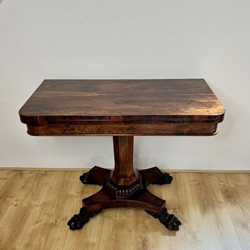 Fantastic Quality Antique William IV Rosewood Card Table 