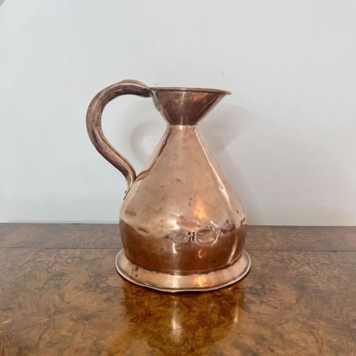 Quality Antique Victorian Copper Harvest Jug