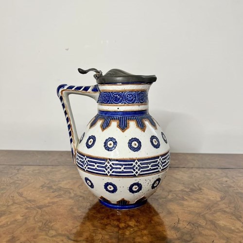 Lovely Quality Antique Majolica Jug 
