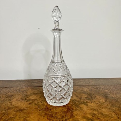 Quality Antique Cut Glass Decanter