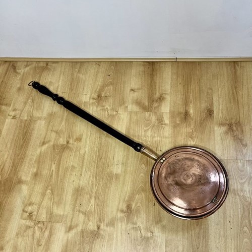Antique George III Copper Warming Pan 