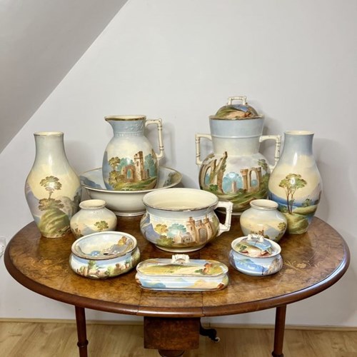 Outstanding Quality Antique Edwardian Wash Set 